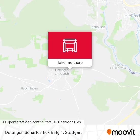 Карта Dettingen Scharfes Eck Bstg 1