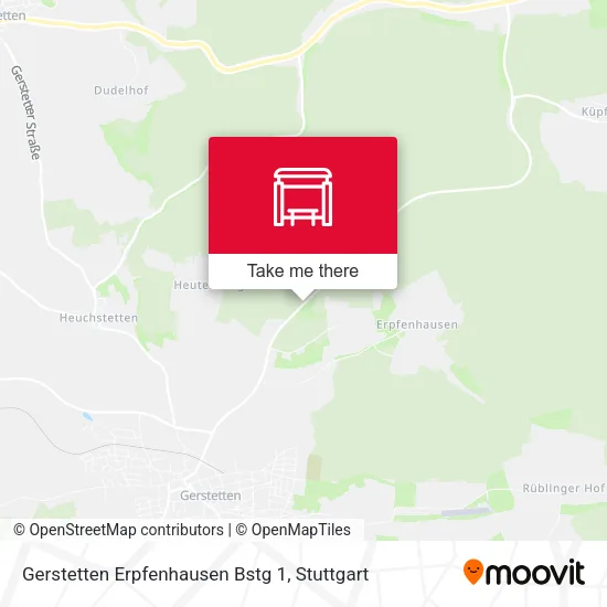 Карта Gerstetten Erpfenhausen Bstg 1