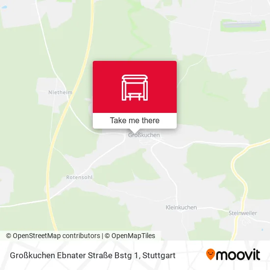 Карта Großkuchen Ebnater Straße Bstg 1