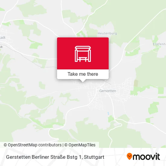 Карта Gerstetten Berliner Straße Bstg 1