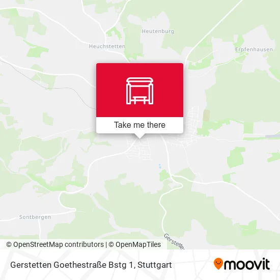 Карта Gerstetten Goethestraße Bstg 1