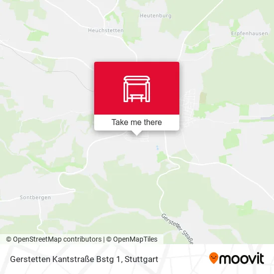 Карта Gerstetten Kantstraße Bstg 1