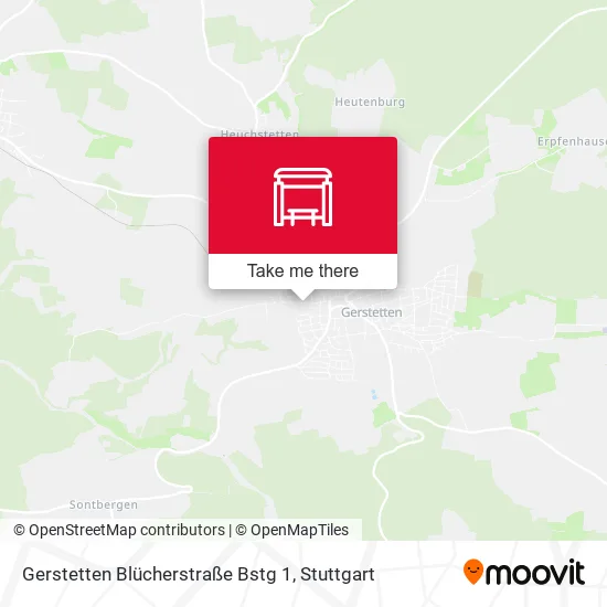Карта Gerstetten Blücherstraße Bstg 1