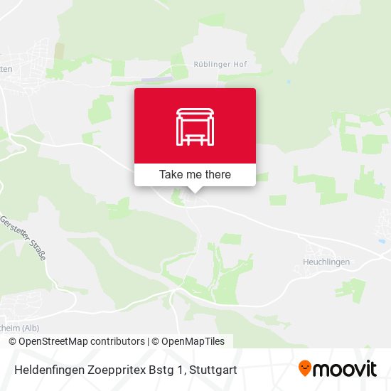 Карта Heldenfingen Zoeppritex Bstg 1