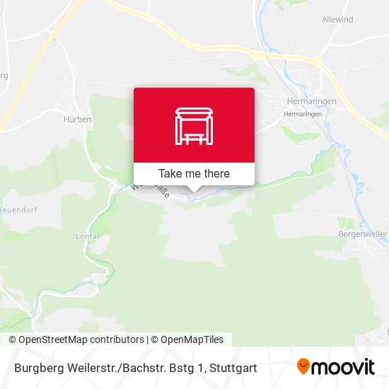 Карта Burgberg Weilerstr. / Bachstr. Bstg 1