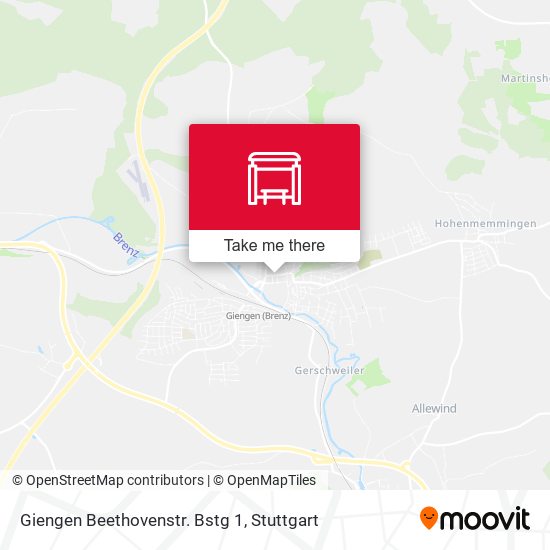 Giengen Beethovenstr. Bstg 1 map