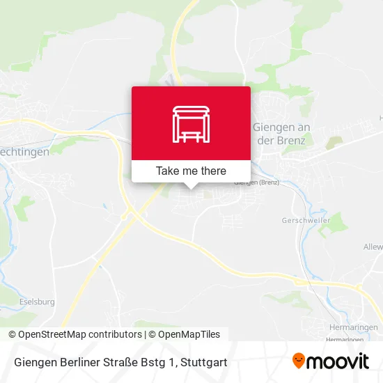 Карта Giengen Berliner Straße Bstg 1