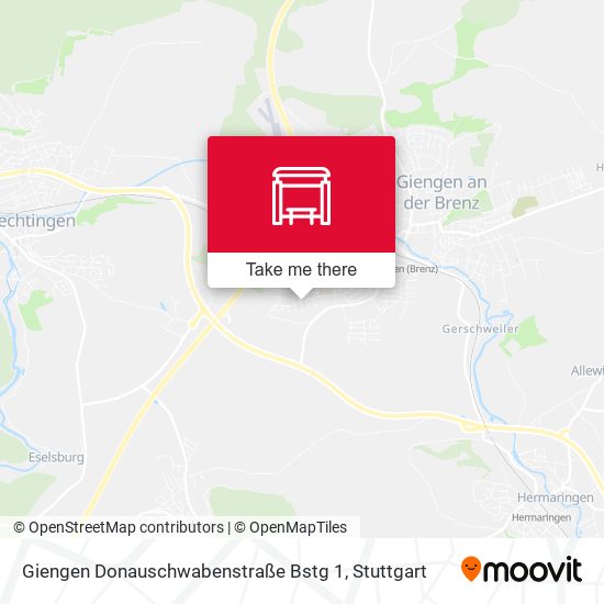 Giengen Donauschwabenstraße Bstg 1 map