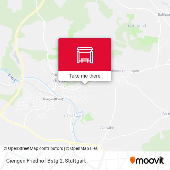 Giengen Friedhof Bstg 2 map