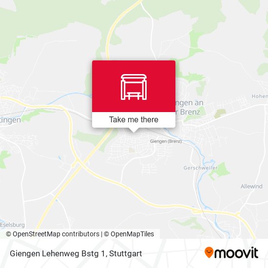 Giengen Lehenweg Bstg 1 map