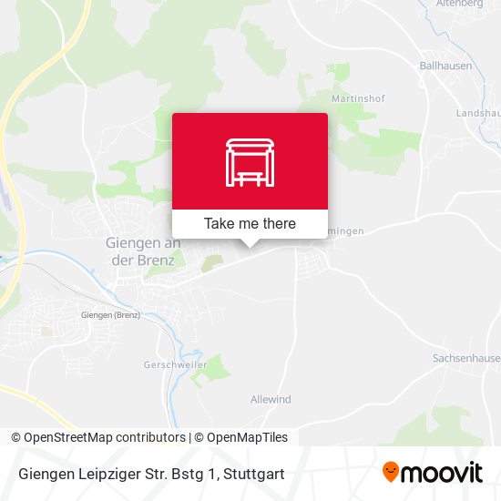 Giengen Leipziger Str. Bstg 1 map