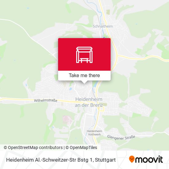 Heidenheim Al.-Schweitzer-Str Bstg 1 map