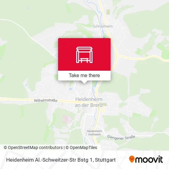 Карта Heidenheim Al.-Schweitzer-Str Bstg 1