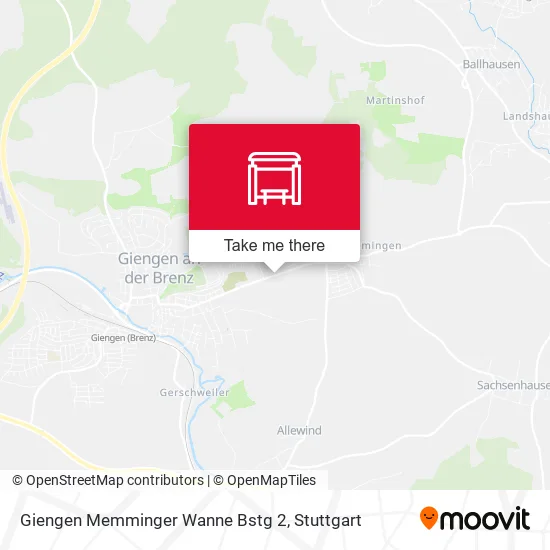 Карта Giengen Memminger Wanne Bstg 2