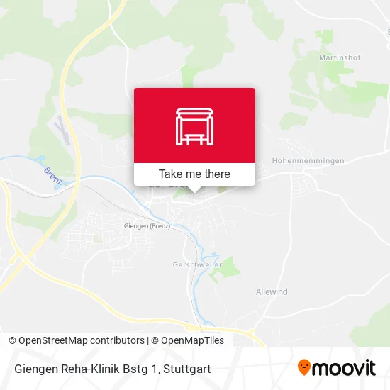 Карта Giengen Reha-Klinik Bstg 1