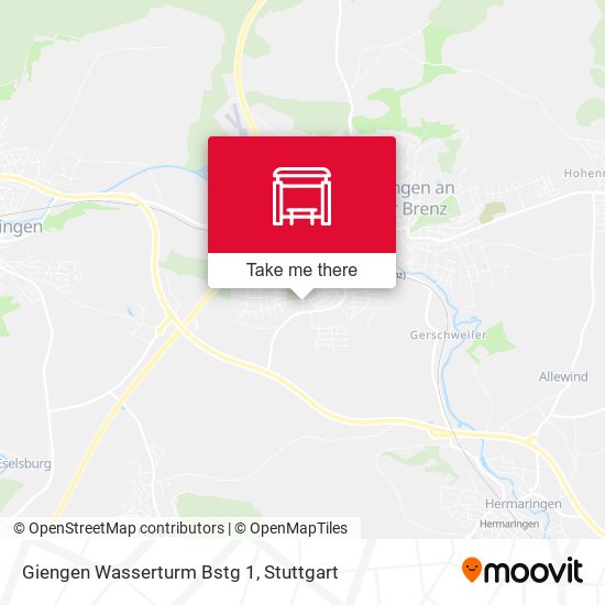 Giengen Wasserturm Bstg 1 map