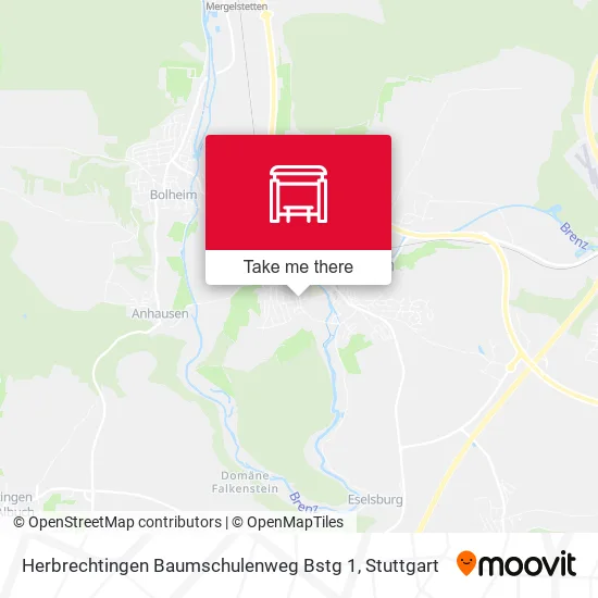 Карта Herbrechtingen Baumschulenweg Bstg 1
