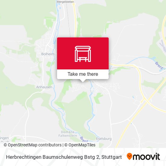 Herbrechtingen Baumschulenweg Bstg 2 map