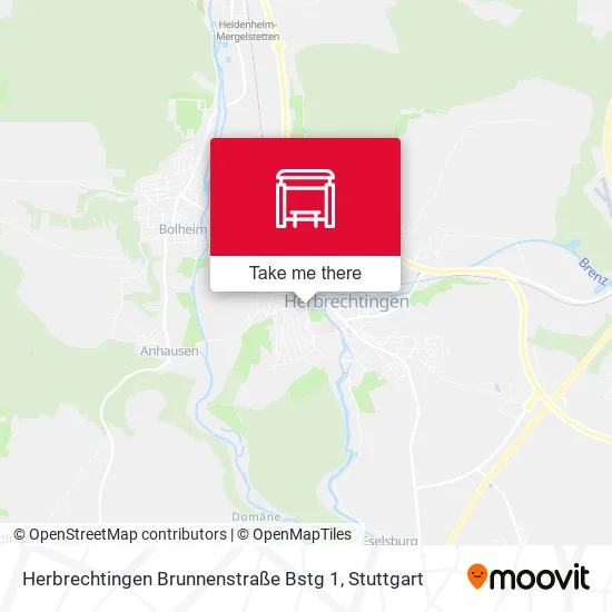 Карта Herbrechtingen Brunnenstraße Bstg 1