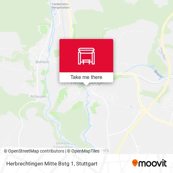 Карта Herbrechtingen Mitte Bstg 1
