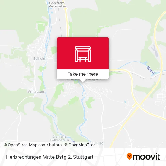 Карта Herbrechtingen Mitte Bstg 2