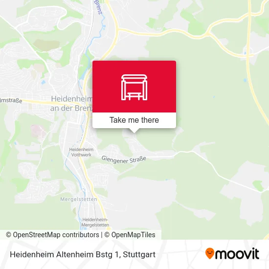 Карта Heidenheim Altenheim Bstg 1