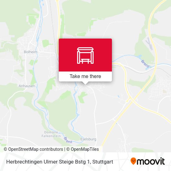 Herbrechtingen Ulmer Steige Bstg 1 map