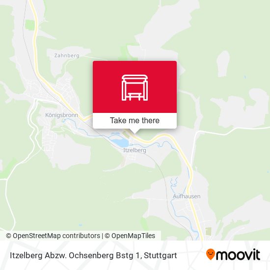 Itzelberg Abzw. Ochsenberg Bstg 1 map