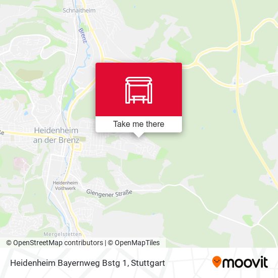Heidenheim Bayernweg Bstg 1 map