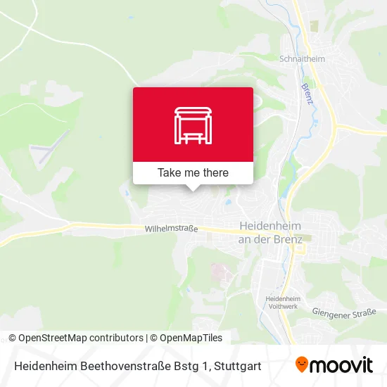 Карта Heidenheim Beethovenstraße Bstg 1