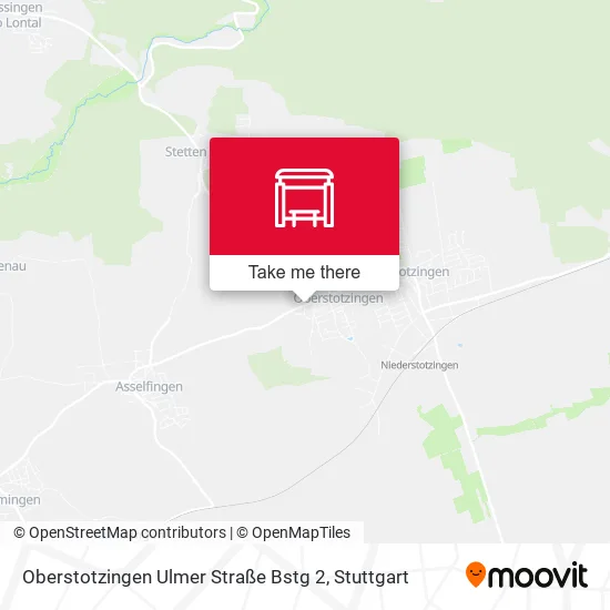 Карта Oberstotzingen Ulmer Straße Bstg 2