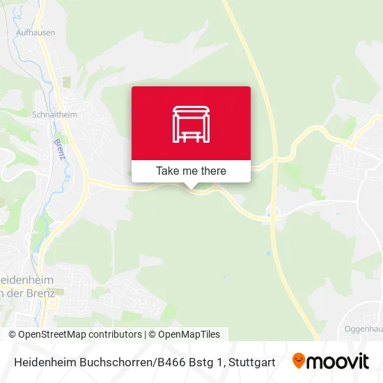 Карта Heidenheim Buchschorren / B466 Bstg 1
