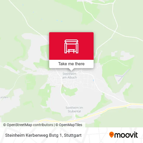 Карта Steinheim Kerbenweg Bstg 1