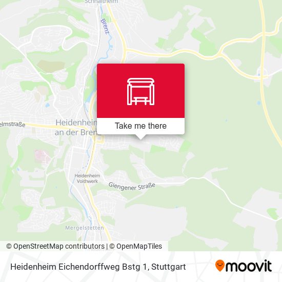 Heidenheim Eichendorffweg Bstg 1 map