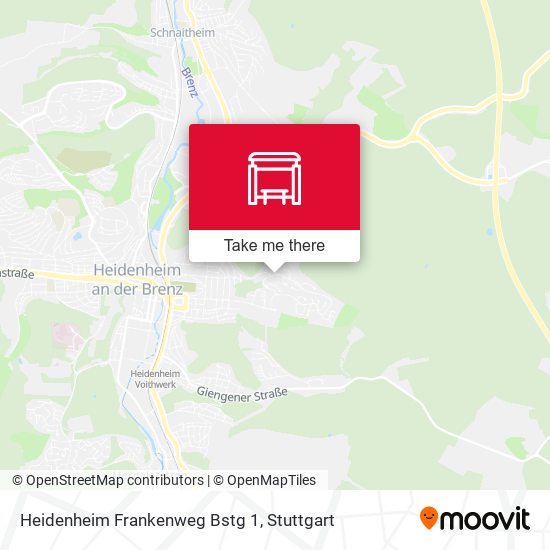 Карта Heidenheim Frankenweg Bstg 1