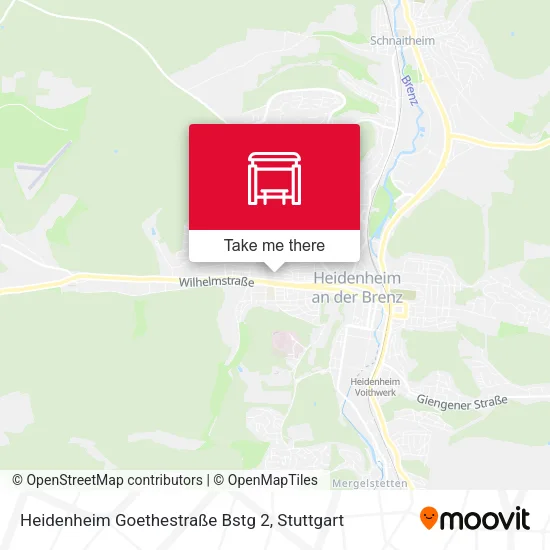 Карта Heidenheim Goethestraße Bstg 2