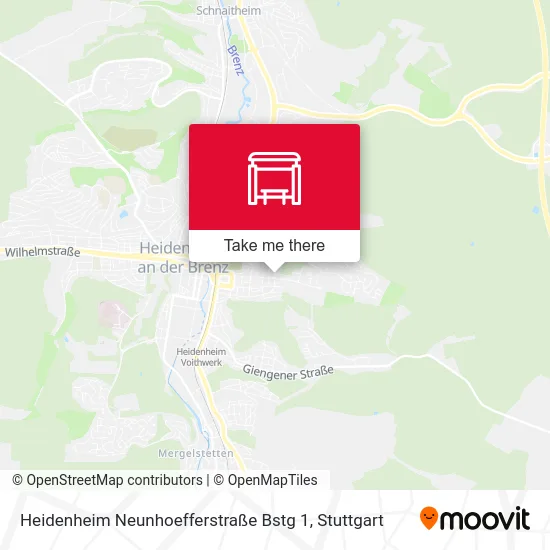 Карта Heidenheim Neunhoefferstraße Bstg 1