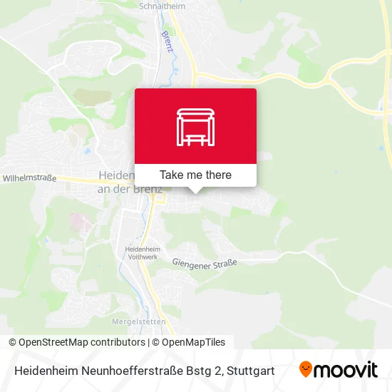 Карта Heidenheim Neunhoefferstraße Bstg 2