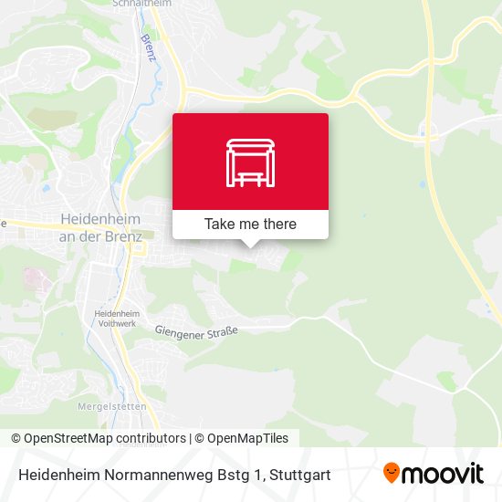 Heidenheim Normannenweg Bstg 1 map
