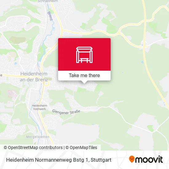 Карта Heidenheim Normannenweg Bstg 1