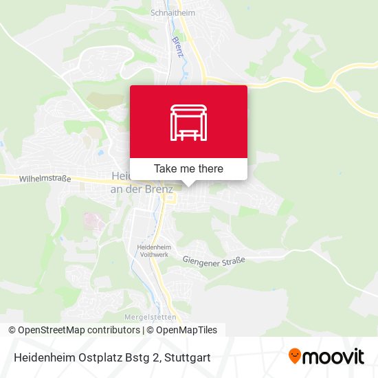 Heidenheim Ostplatz Bstg 2 map