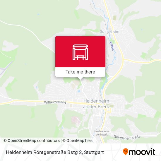 Heidenheim Röntgenstraße Bstg 2 map