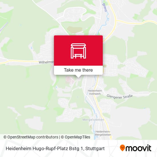 Heidenheim Hugo-Rupf-Platz Bstg 1 map