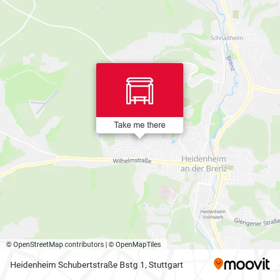 Карта Heidenheim Schubertstraße Bstg 1