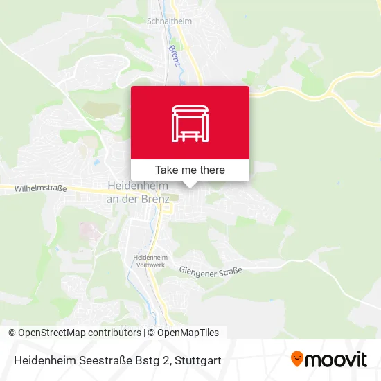 Карта Heidenheim Seestraße Bstg 2