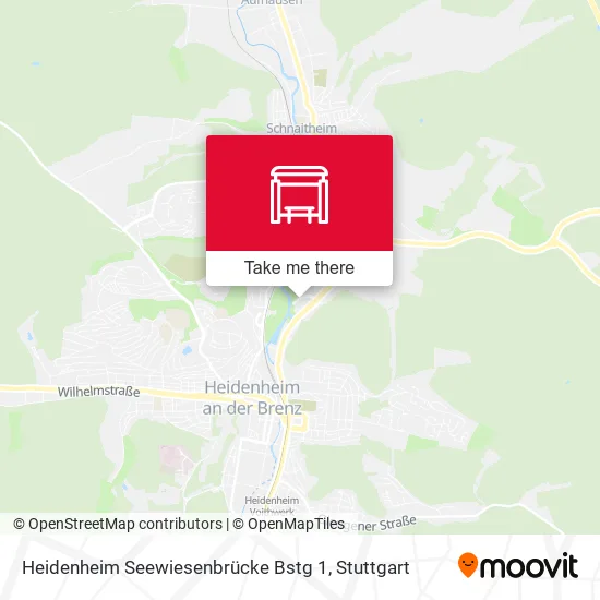 Карта Heidenheim Seewiesenbrücke Bstg 1