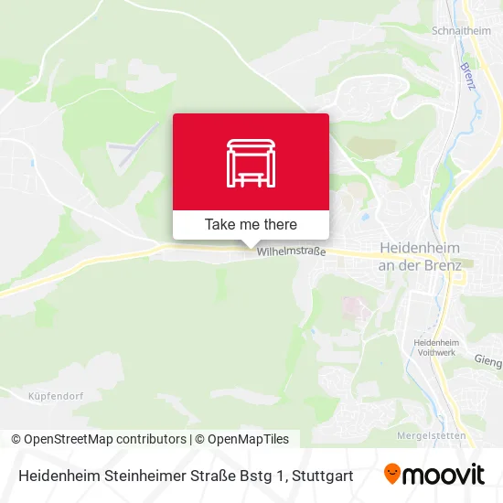 Карта Heidenheim Steinheimer Straße Bstg 1