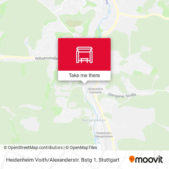 Карта Heidenheim Voith / Alexanderstr. Bstg 1