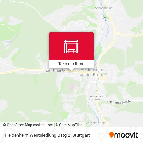 Карта Heidenheim Westsiedlung Bstg 2