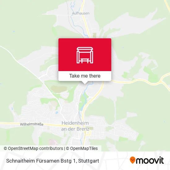 Карта Schnaitheim Fürsamen Bstg 1
